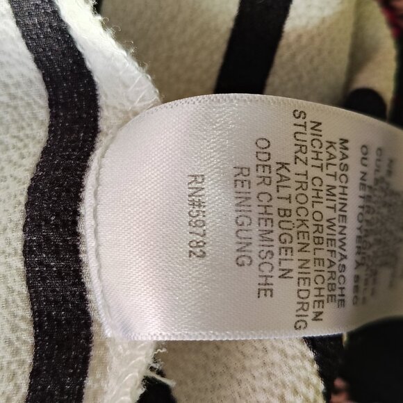 Adrianna Papell Striped Plus Size Blouse 1X - Nautical Coastal Preppy Work Wear - Picture 9 of 11